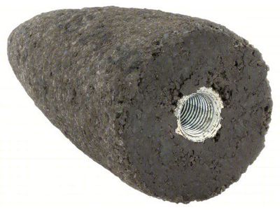 Norton Grinding Cone: Type 16, 1 1/2" x 3" x 3/8"-24, Zirconia Alumina, 20 Grit, 10 cones