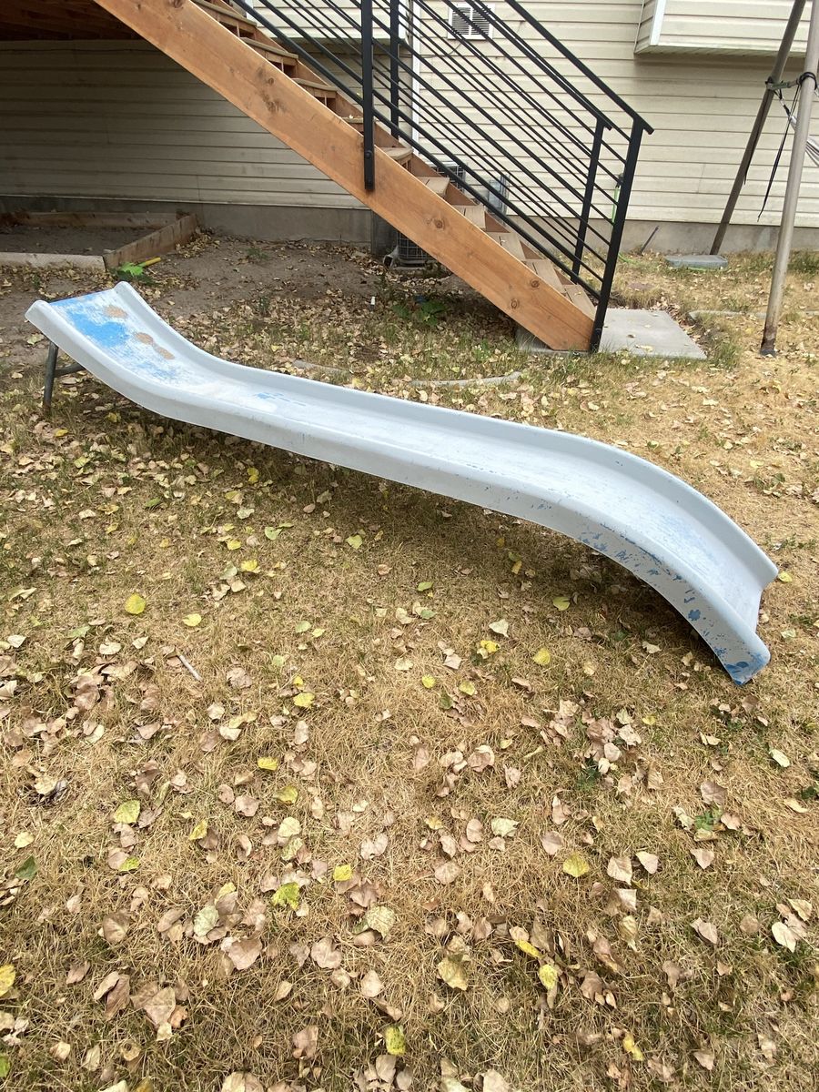 Fiberglass Slide. Deck Slide. Swing Set.