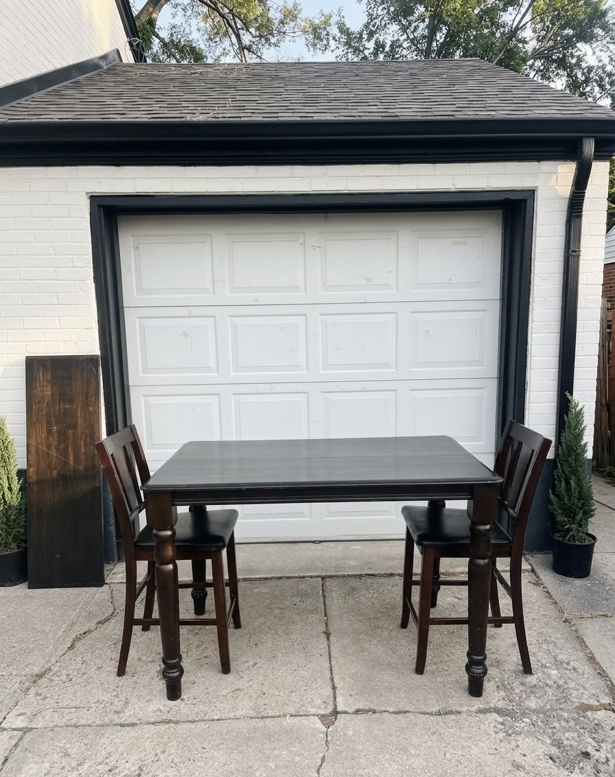 Dining table and chairs