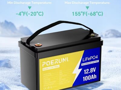 New 12v 100ah LiFePO4 Battery - 12.8v lithium