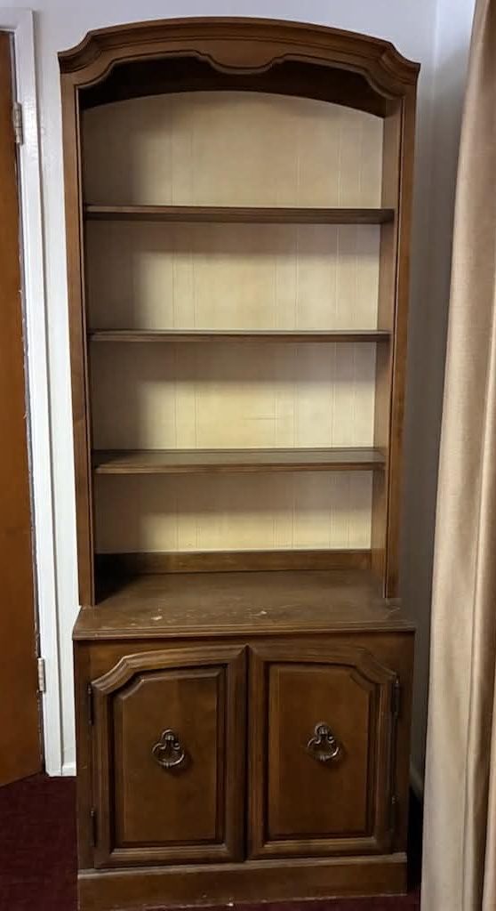 Two Vintage Cabinets with Shelves