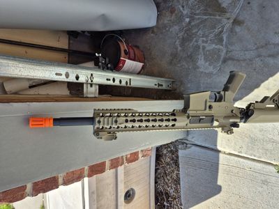 Lancer Tactical Airsoft Rifle with extras