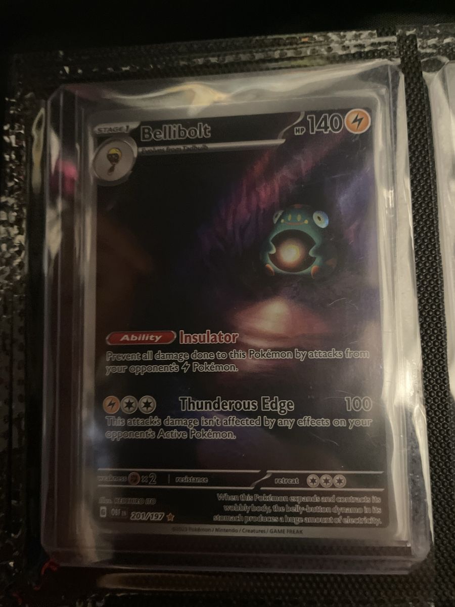 Bellibolt Illustration Rare 201/197 Pokemon Card Obsidian Flames