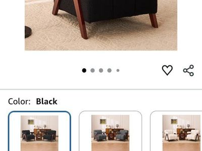 Black Accent Chair