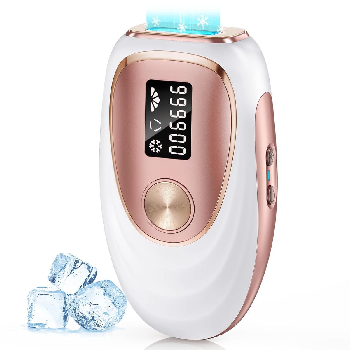 NEW Laser Hair Removal Device - Home 45°F Ice-Cooling Contact for Painless & Long-Lasting Results, 86% Hair Reduction in 3 Weeks