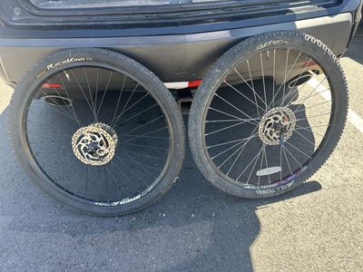 All Terra Cypher/Continental Race King 27.5" Mountain Bike Wheelset with Disc Brakes and Cassette