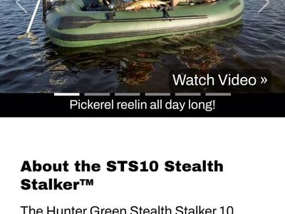 Sea Eagle 10ft fishing boat STS10 Stealth Stalker