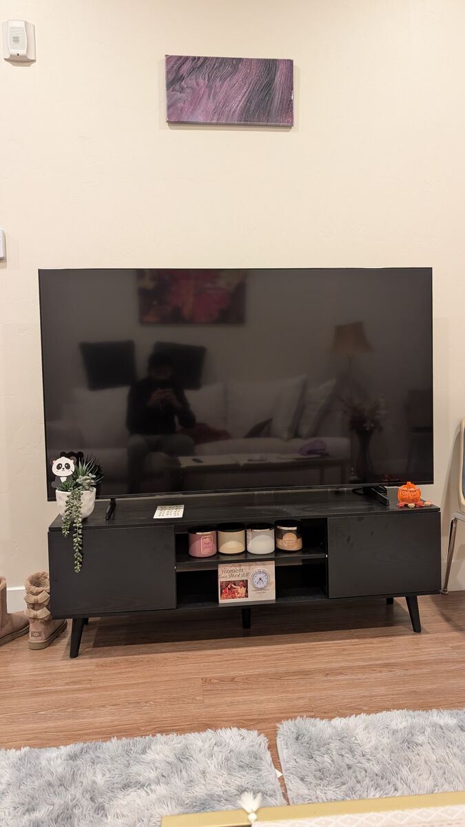 65 Samsung Smart TV with TV Stand — Like New