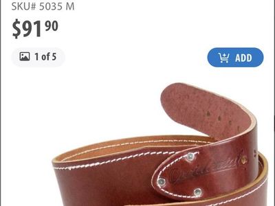 Occidental Leather Work Belt and Suspenders Set