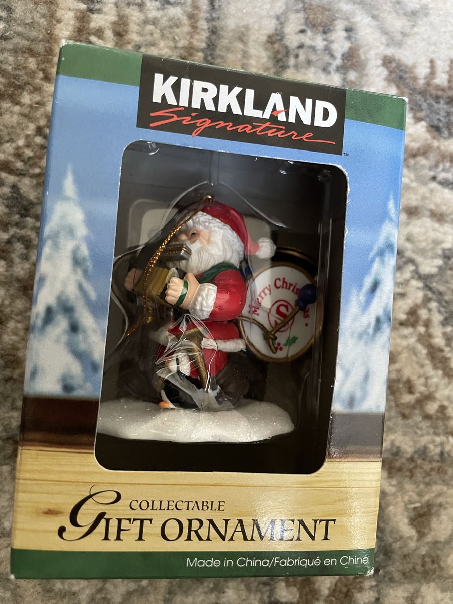 Kirkland collectible Santa Christmas gift ornament