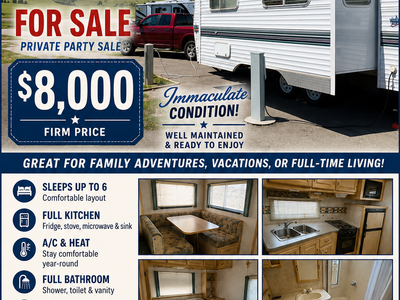 1999 Fleetwood Wilderness 26 ft Bumper Pull Travel Trailer - Sleeps 6, AC/Heat, Full Kitchen