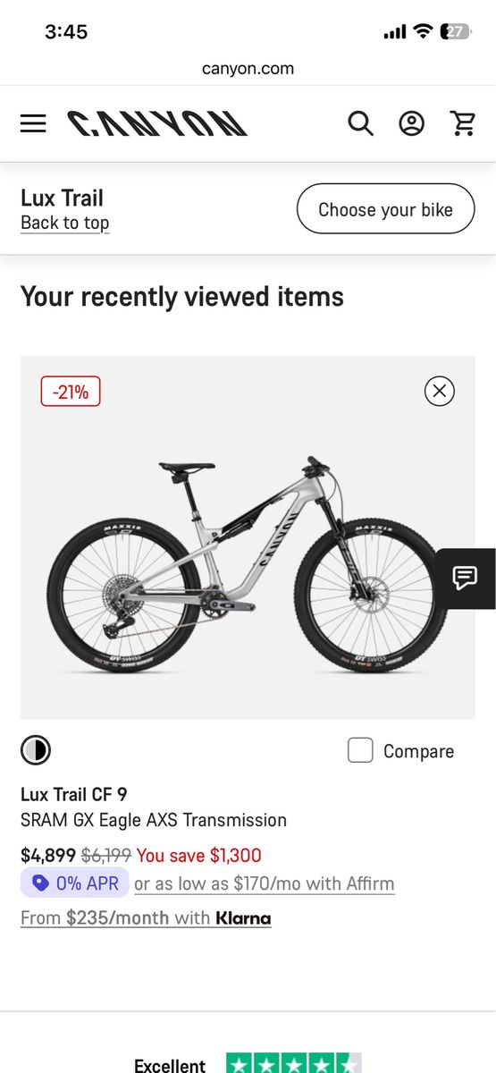 Canyon Lux Trail CF 9