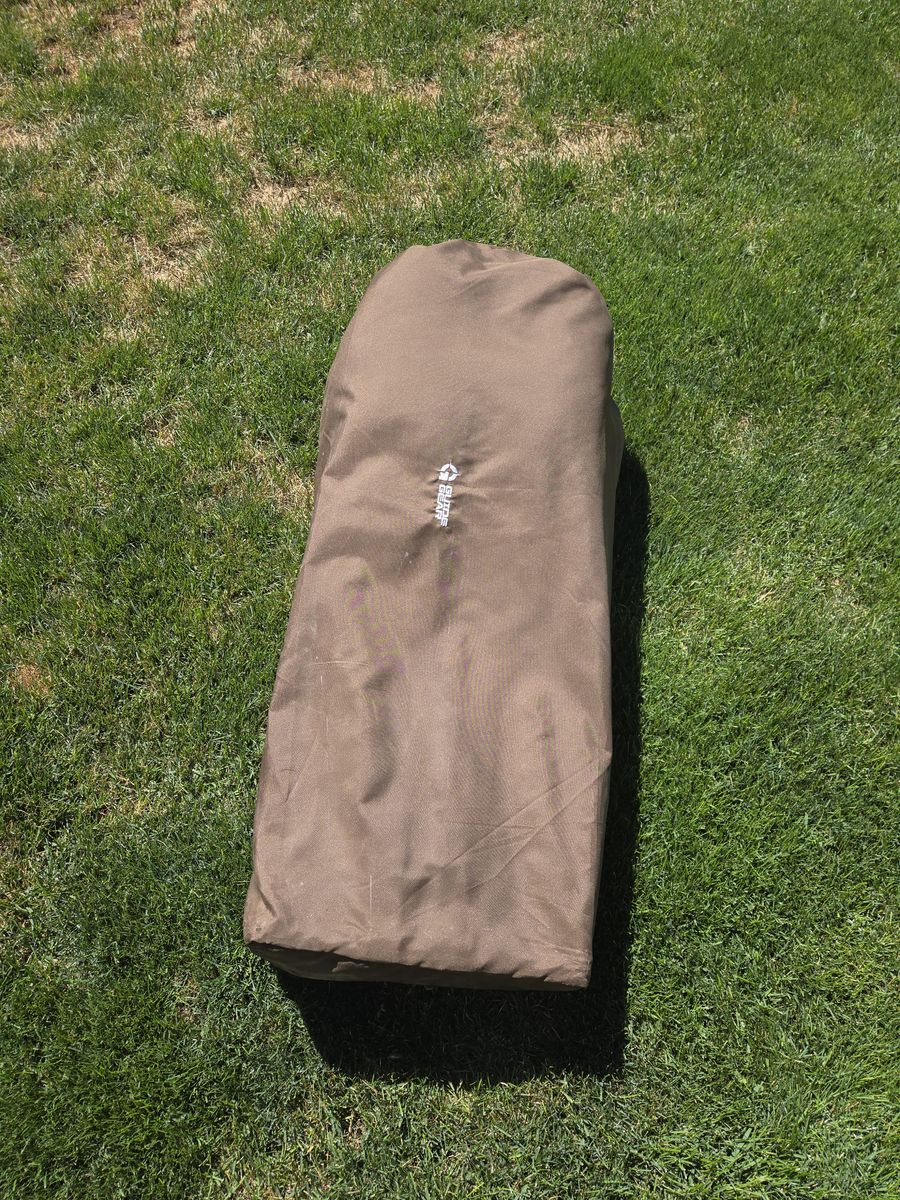 oversized, padded camp sofa