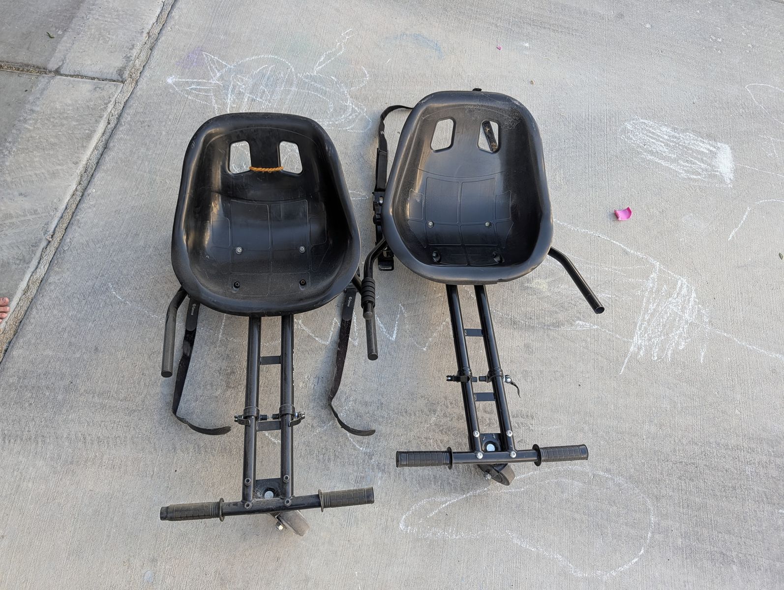 Hoverboard Go-Kart Seat Attachment - Adjustable, Universal Fit (2-Pack)