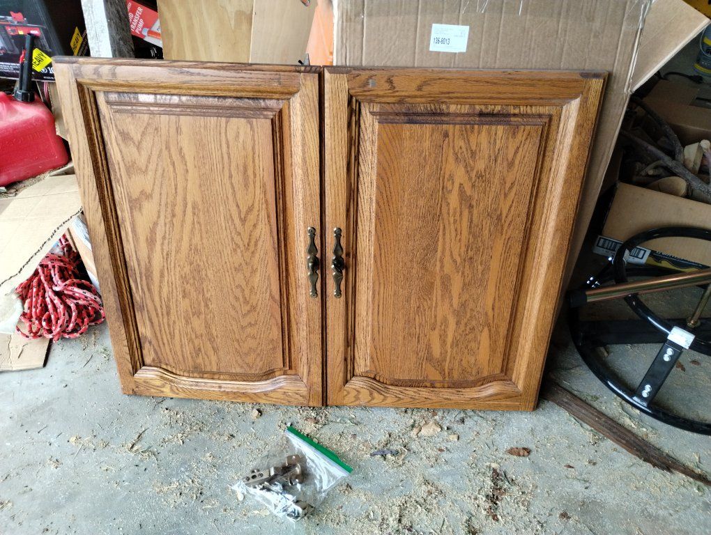 free oak cabinet doors anyone?