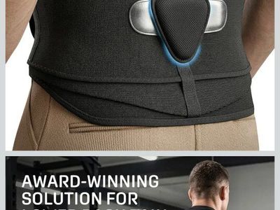 Modvel Adjustable Lumbar Support Brace for Lower Back Pain Relief - Advanced Compression & Breathable