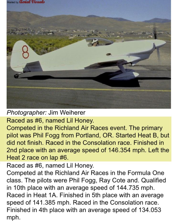 1965 Polen Special. Formula one race plane serial#1 of only 2