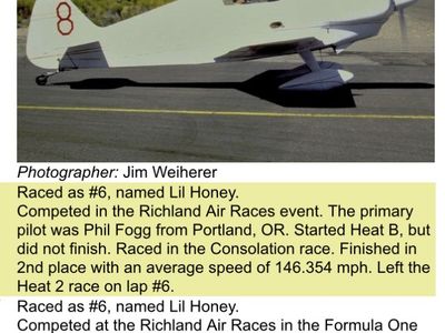 1965 Polen Special. Formula one race plane serial#1 of only 2