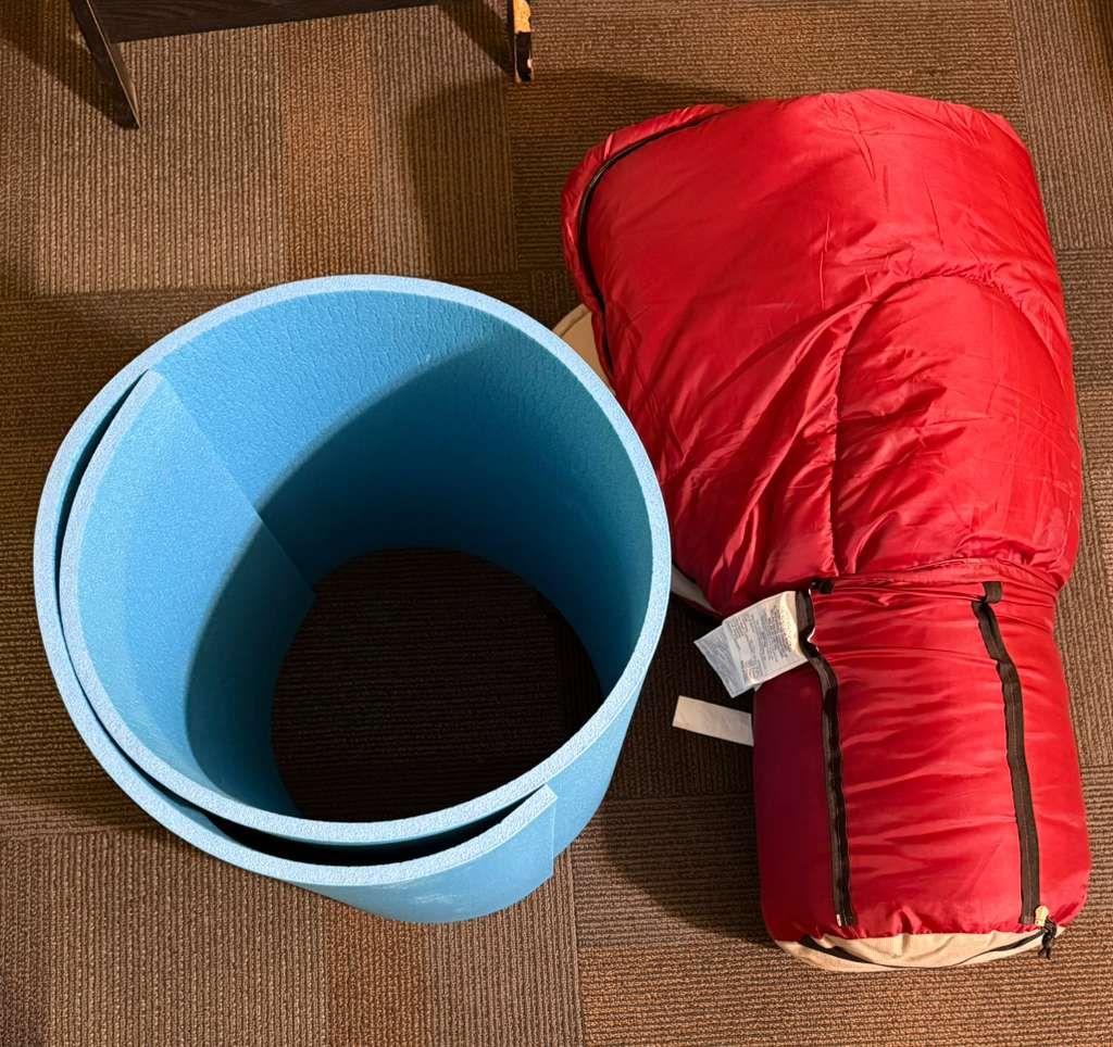 Sleeping Bag and Foam Pad (OBO)