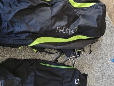 Supair Radical 3 Reversible Paragliding Harness Backpack - Black Green