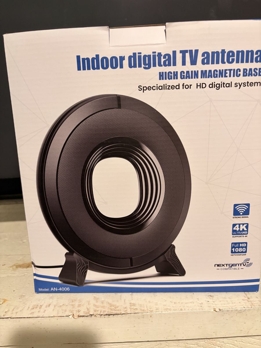NEXTGEN TV Indoor Digital TV Antenna AN-4006 High Gain Magnetic Base 4K Full HD 1080