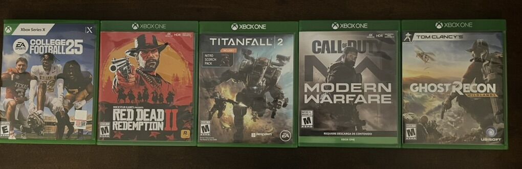 Xbox Games Including Red Dead Redemption II