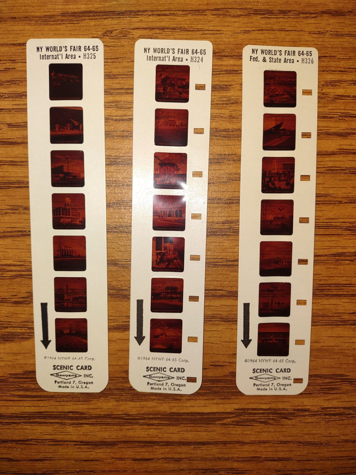 NEW YORK 1964-65 WORLD'S FAIR SCENIC FILM STRIPS