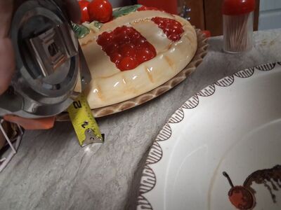 10" cherry pie pan and keeper