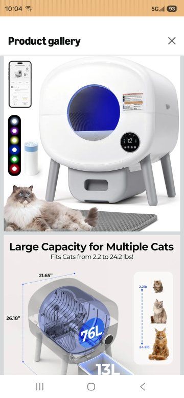 automatic cat litter box