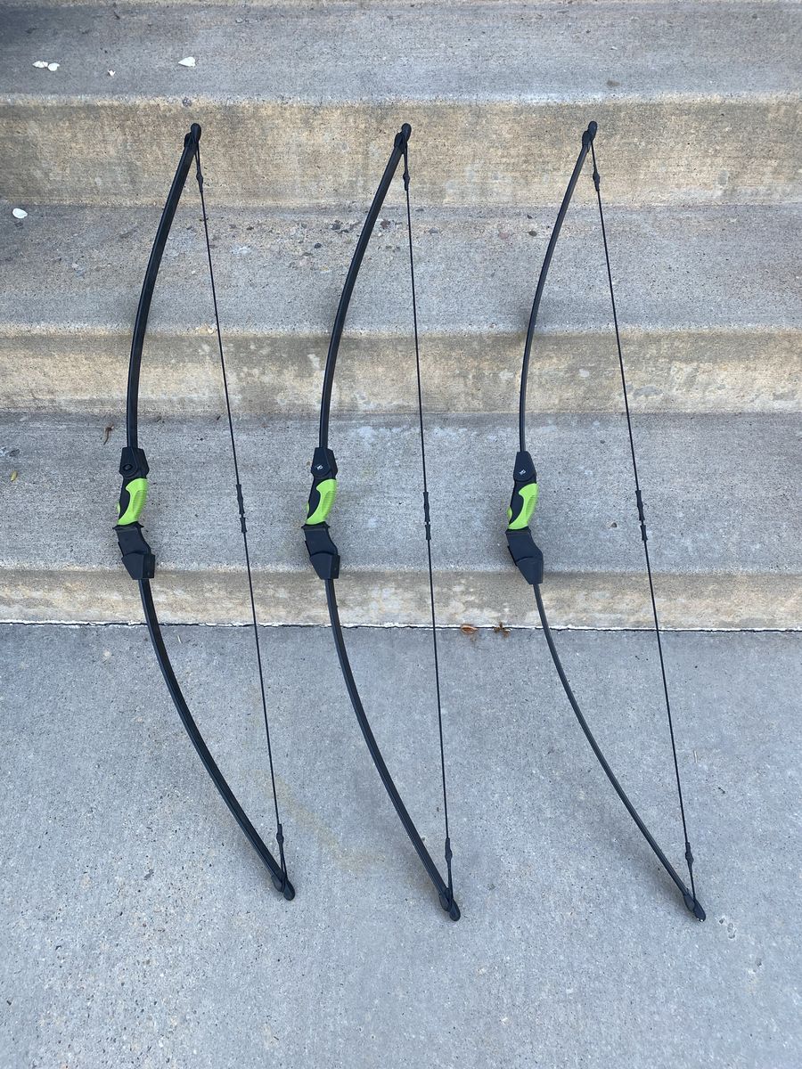 Set of 3 Youth Recurve Archery Bows 