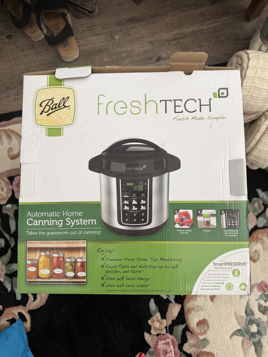 Ball FreshTECH Automatic Home Canning System Electric Canner with SmartPRESERVE