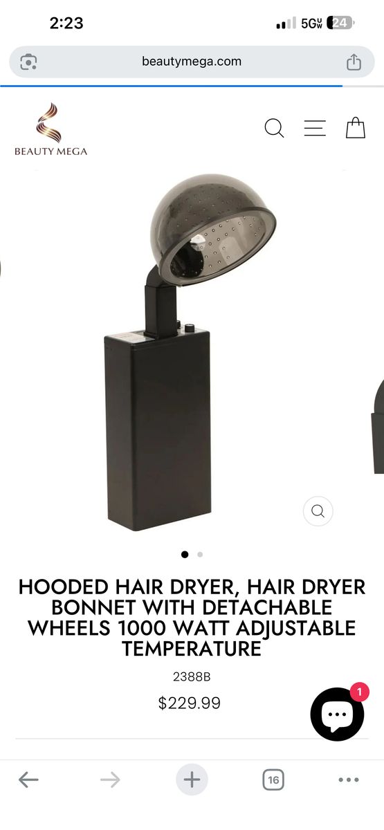 Hooded Salon Hair Dryer brand New In Box