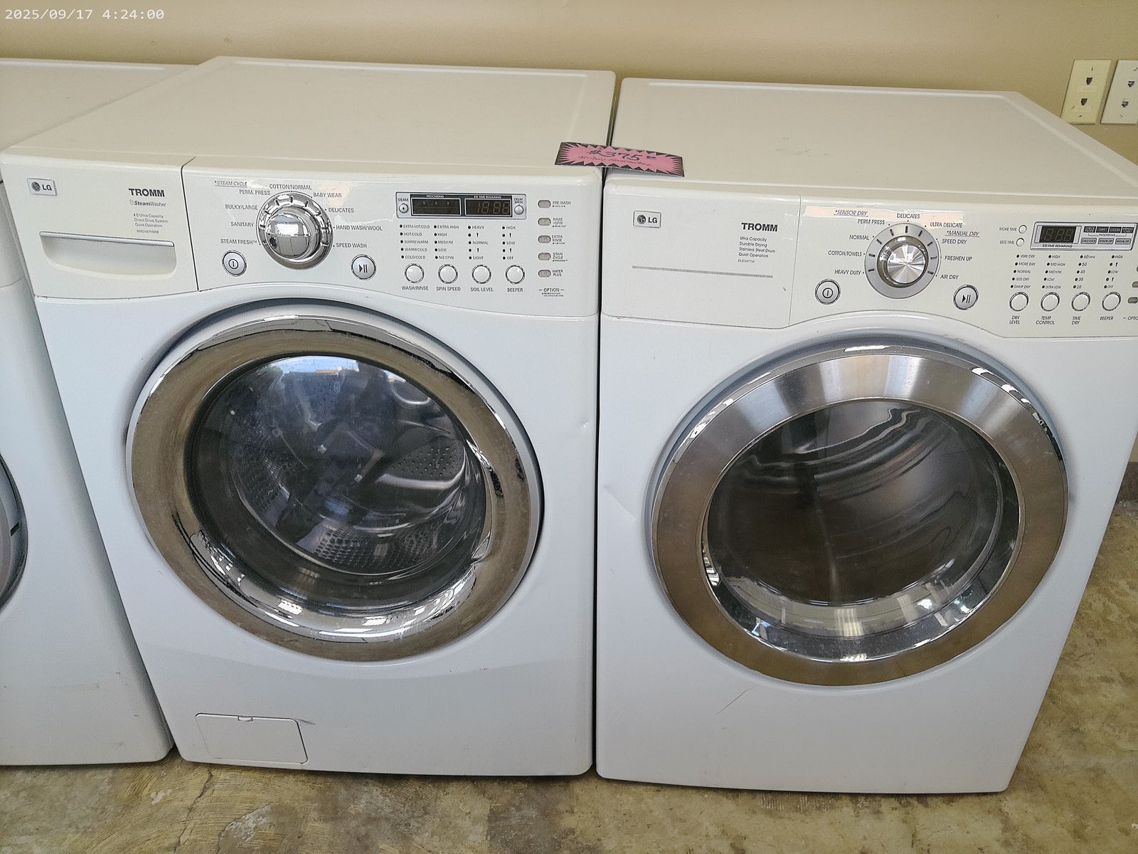LG Front Loading Washer and Electric Dryer~90 Day Guarantee