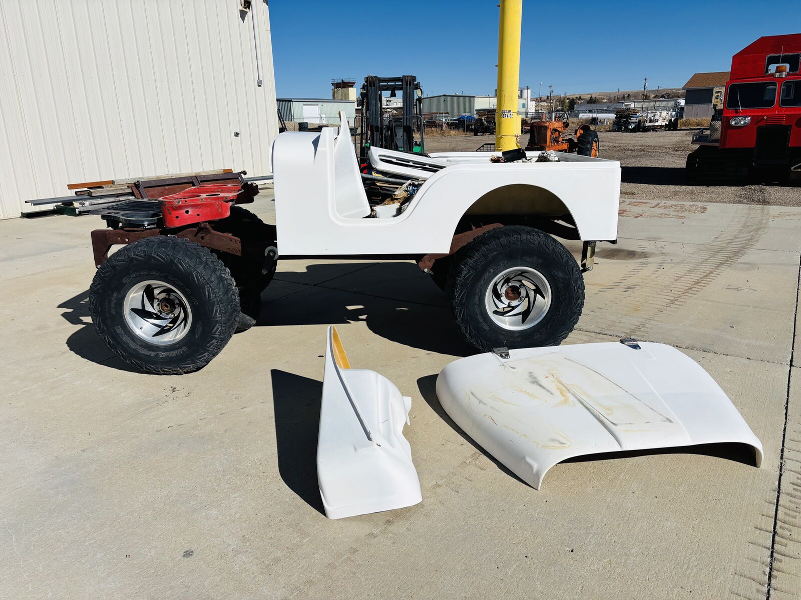 New fiberglass Jeep CJ5 kit w/cj5 donor jeep, all parts included rock crawler wow