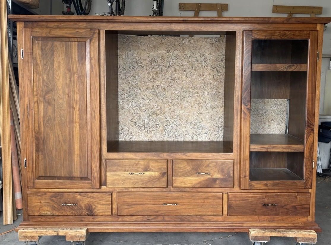 Solid Walnut Entertainment Center
