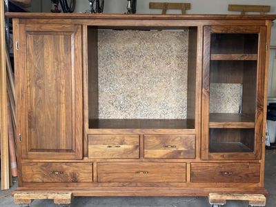 Solid Walnut Entertainment Center