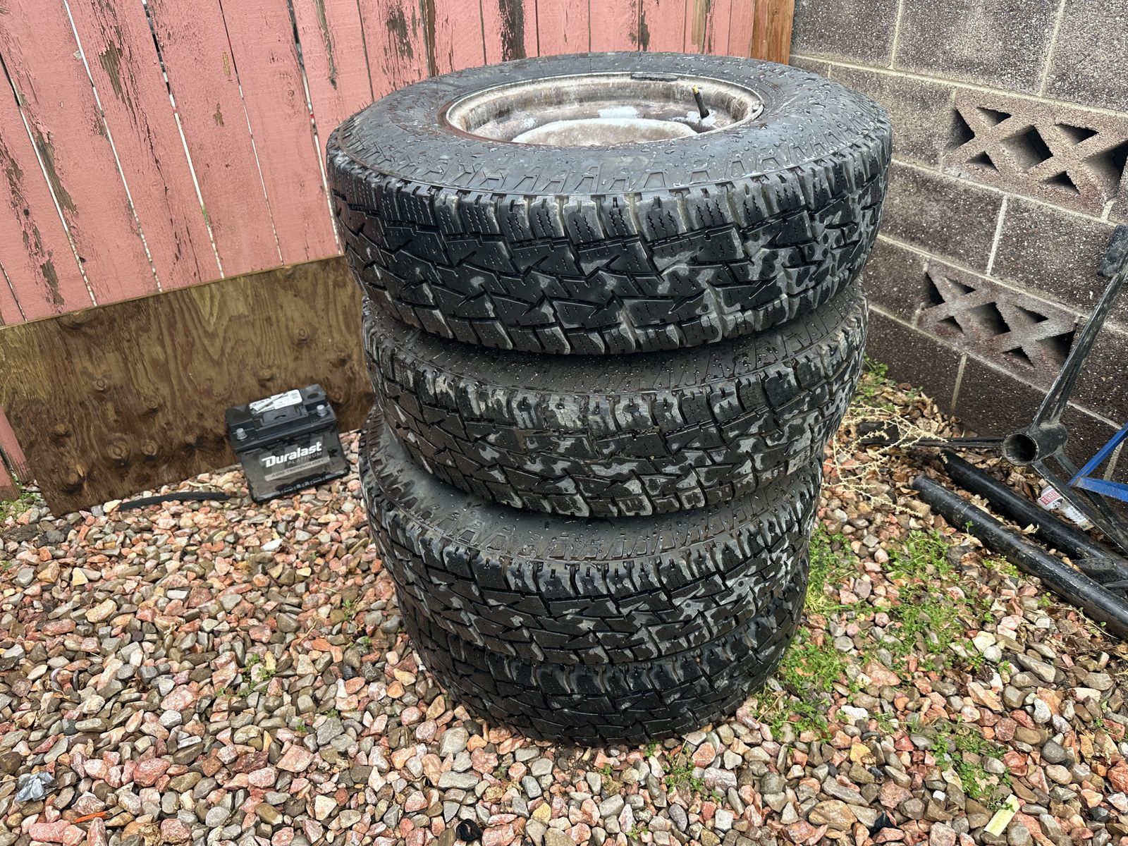 Rims And tires Off Of 1992 F250 90% tread