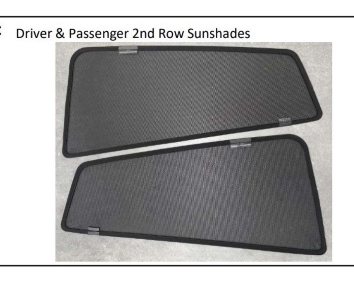 Subaru Crosstrek Impreza Sunshades Second Row