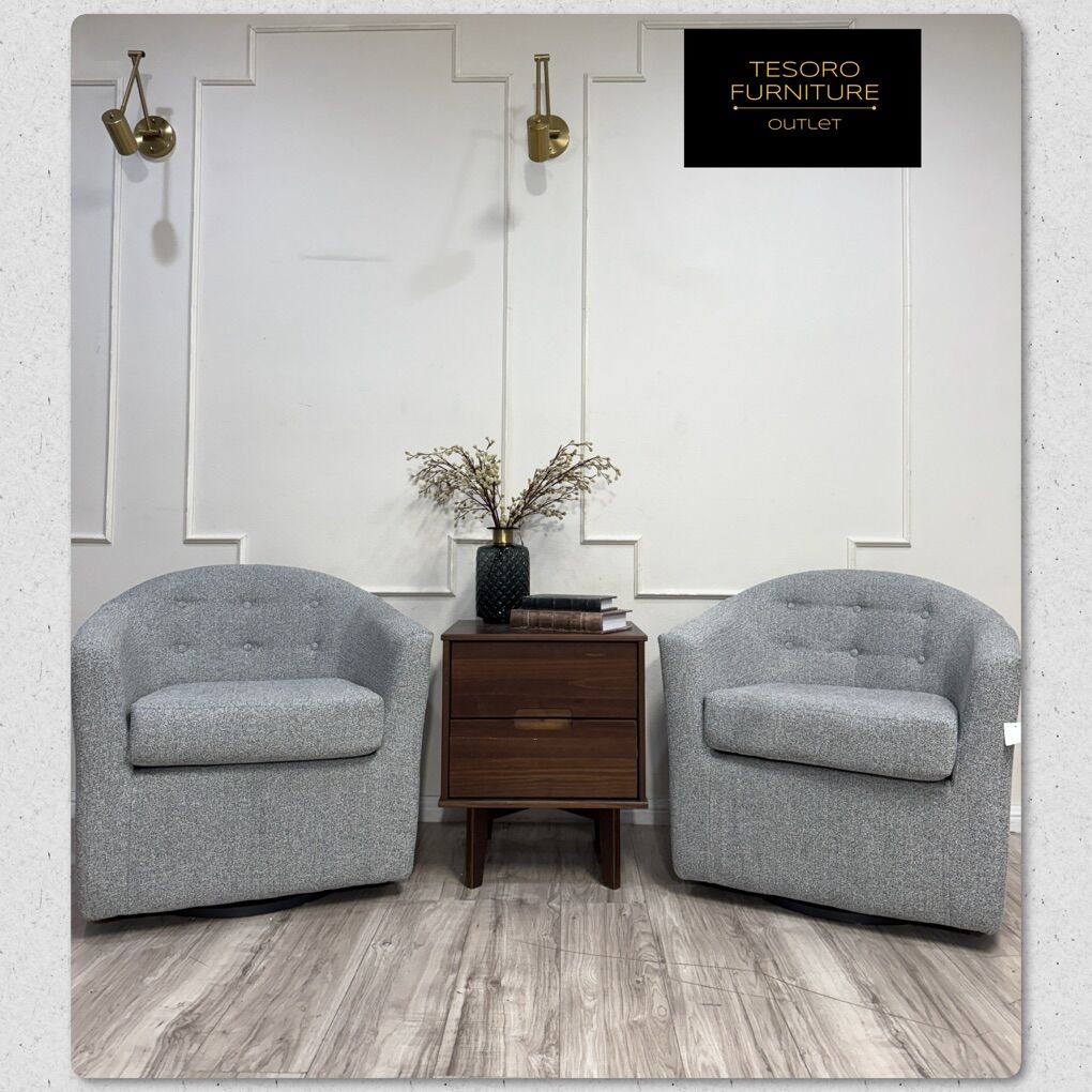 NEW SWIVEL BARREL CHAIR SET FREE DELIVERY