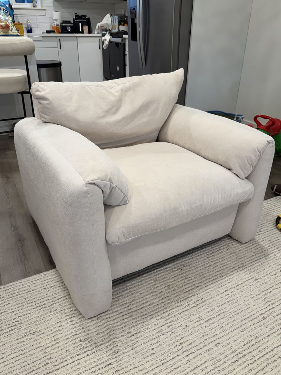 Beige Accent Chair