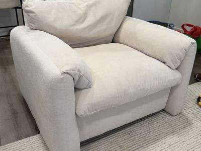 Beige Accent Chair