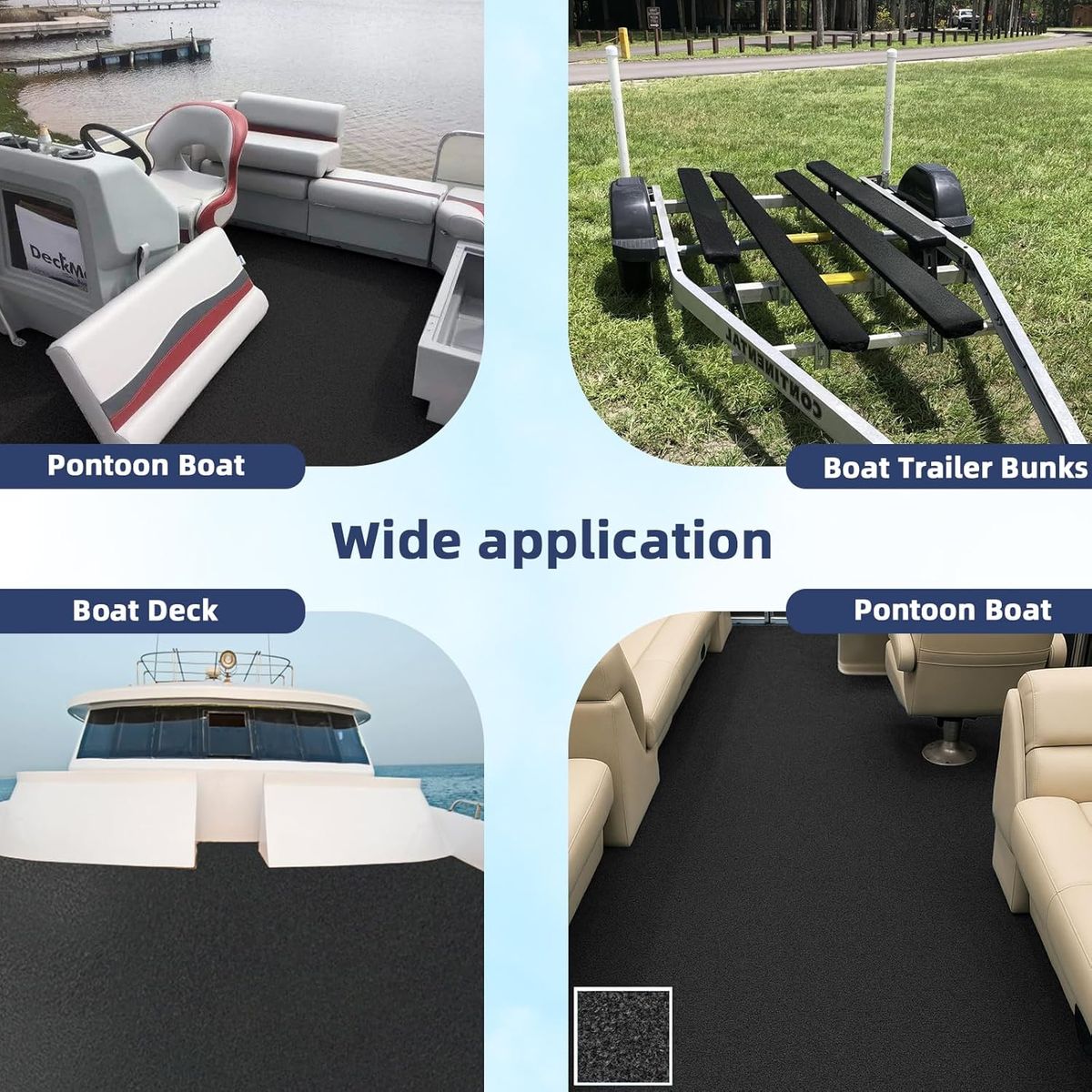 AmarinePlay Boat Trailer Bunk Marine Carpet
