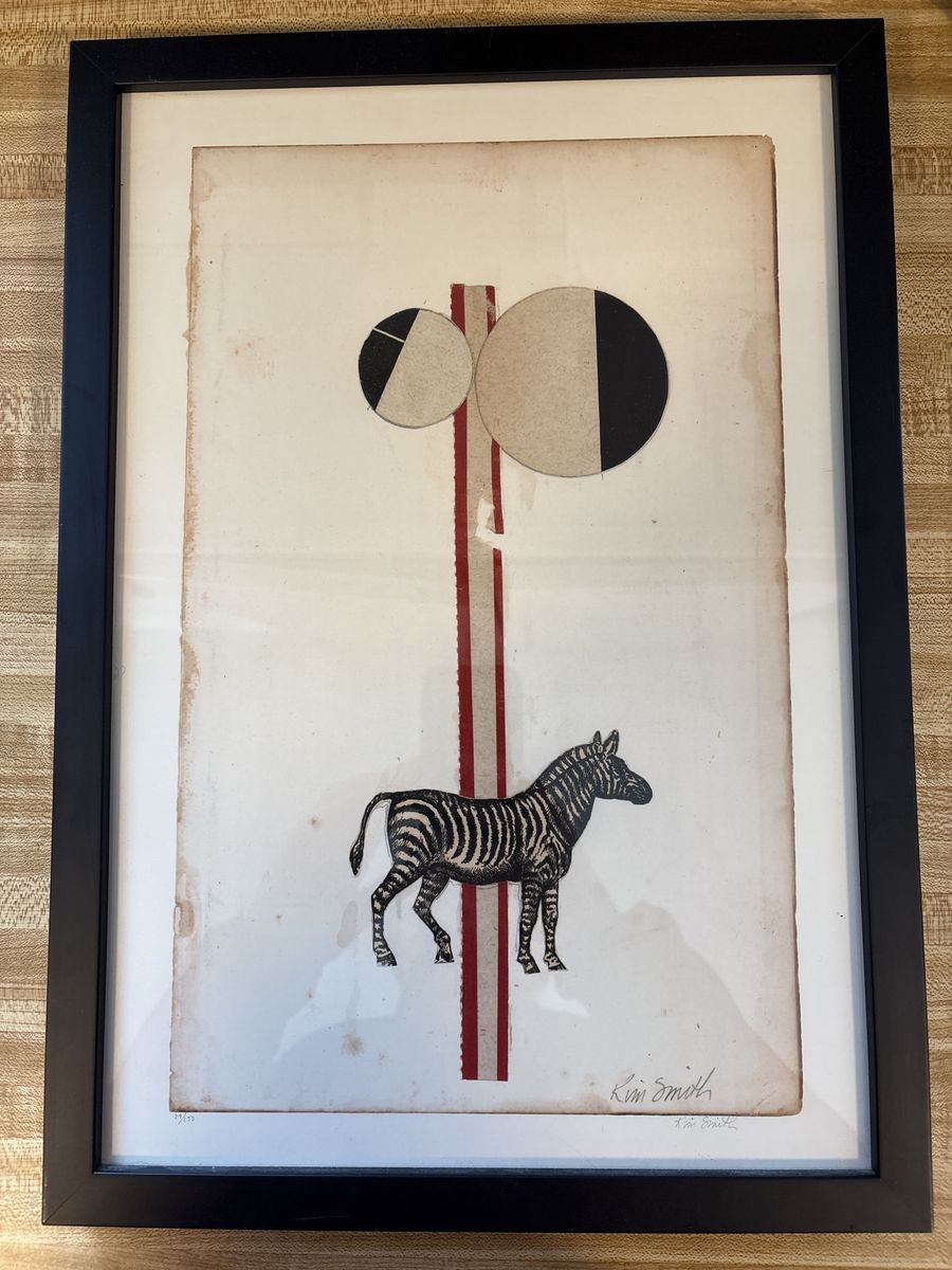 Kim Smitt reproduction collage zebra