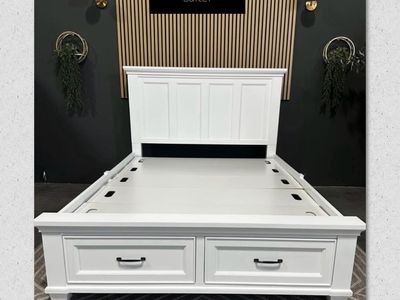 NEW ROSE QUEEN BED WITH STORAGE