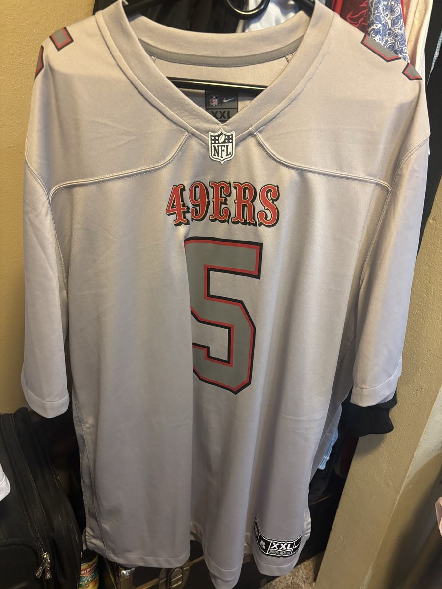 Nike NFL San Francisco 49ers Lance #5 Football Jersey Men's XXL Gray