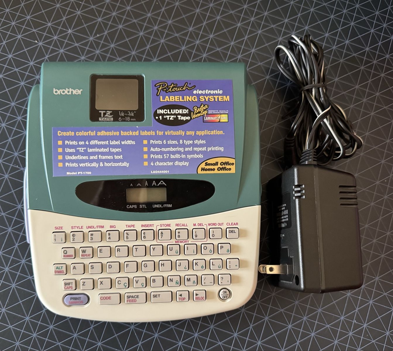 Brother Label Maker and Adapter 