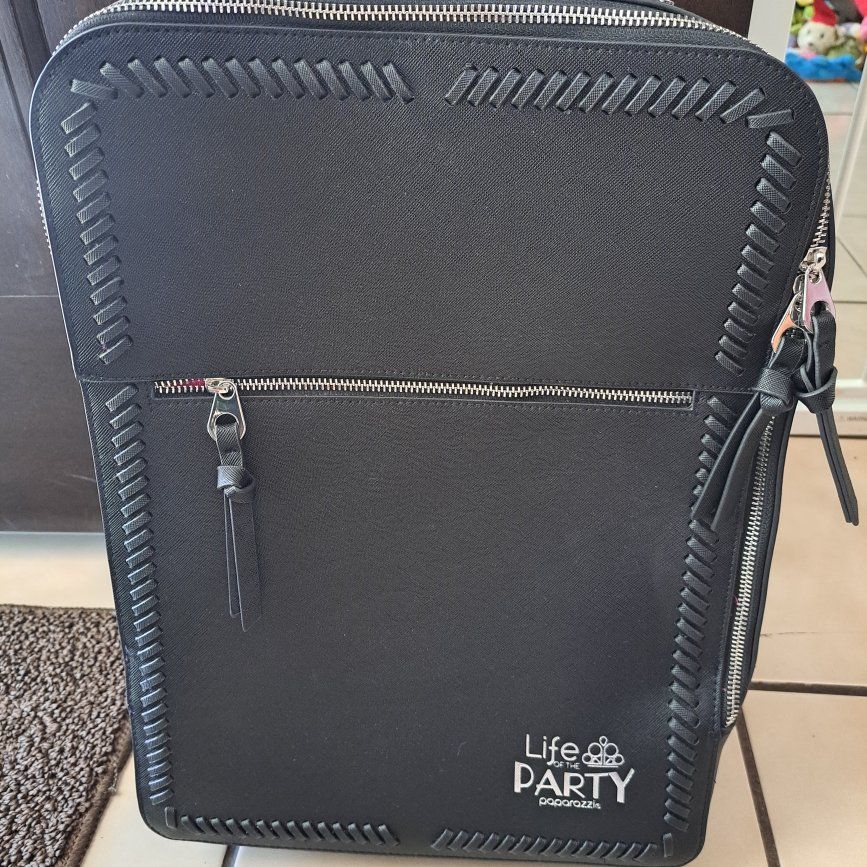 New black suitcase backpack