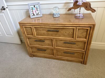 3 drawer Lea Furniture Faux Bamboo dresser $400 cash/venmo in Draper