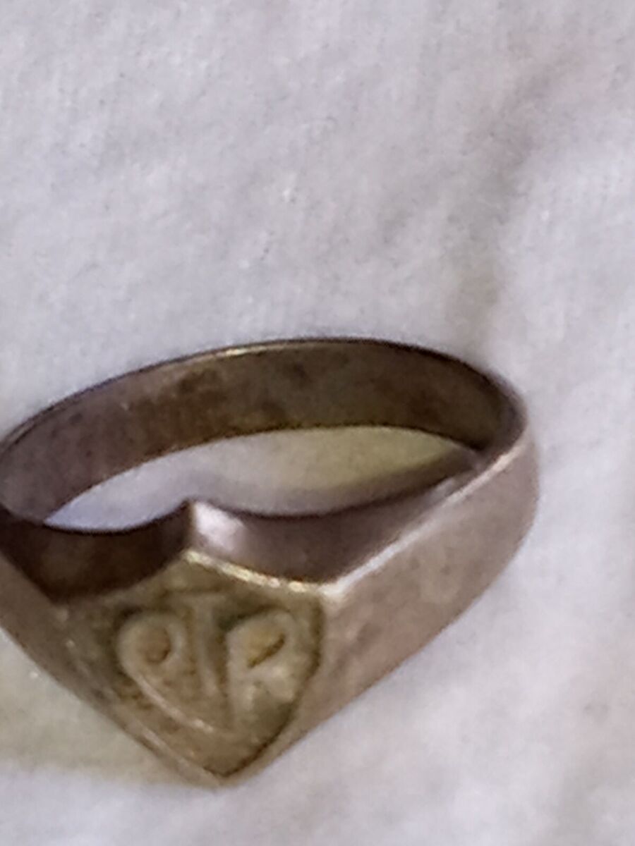 Vintage LDS sterling silver CTR jewelry ring Mormon CTR ring choose the right