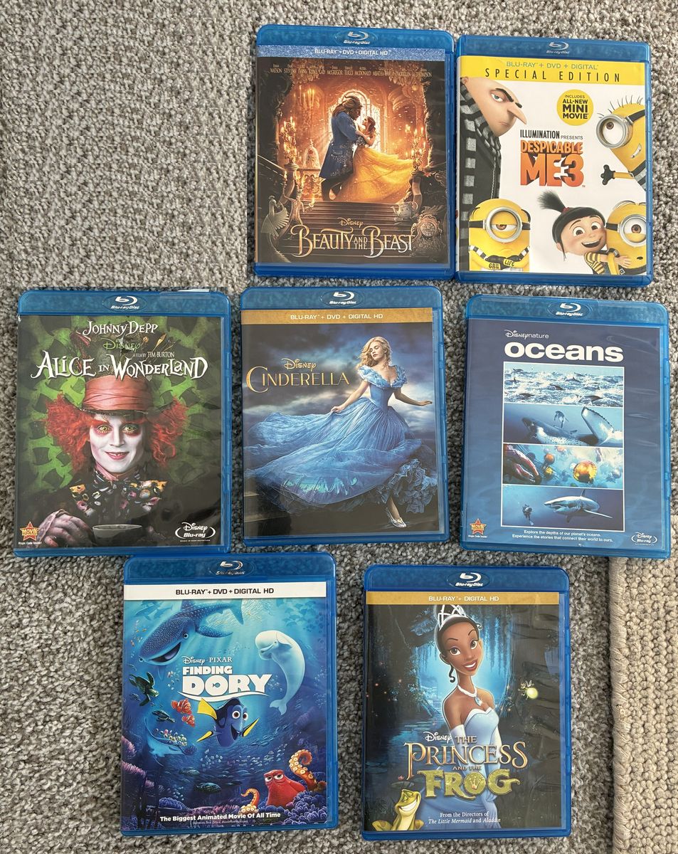 Disney Blu-Ray movies - $4/movie